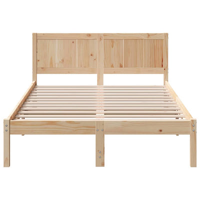 Sängyn runko Ruskea 4FT Small Double Täysi Mänty