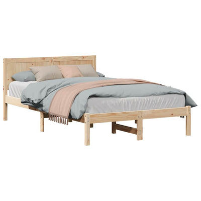 Sängyn runko Ruskea 4FT Small Double Täysi Mänty