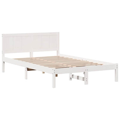 Sängyn runko Valkoinen 4FT Small Double Täysi Mänty