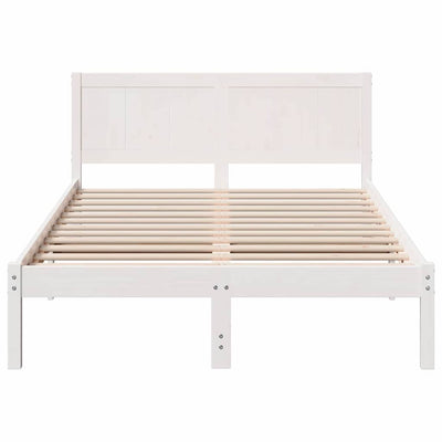 Sängyn runko Valkoinen 4FT Small Double Täysi Mänty