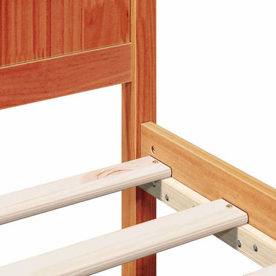 Sängyn runko Ruskea 4FT Small Double Täysi Mänty