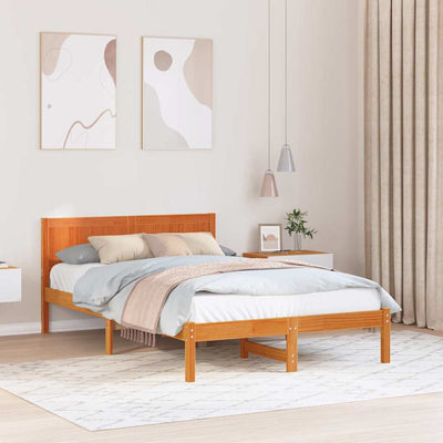 Sängyn runko Ruskea 4FT Small Double Täysi Mänty
