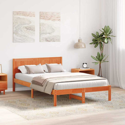 Sängyn runko Ruskea 4FT Small Double Täysi Mänty