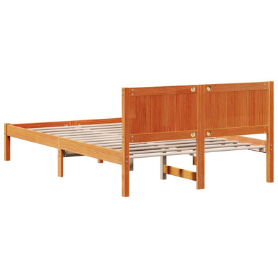 Sängyn runko Ruskea 4FT Small Double Täysi Mänty
