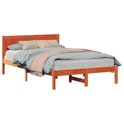 Sängyn runko Ruskea 4FT Small Double Täysi Mänty