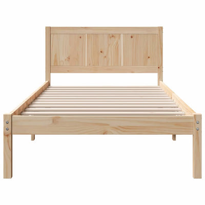 Sängyn runko Ruskea 2FT6 Small Single Täysi Mänty