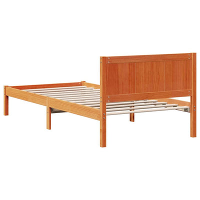 Sängyn runko Ruskea 2FT6 Small Single Täysi Mänty