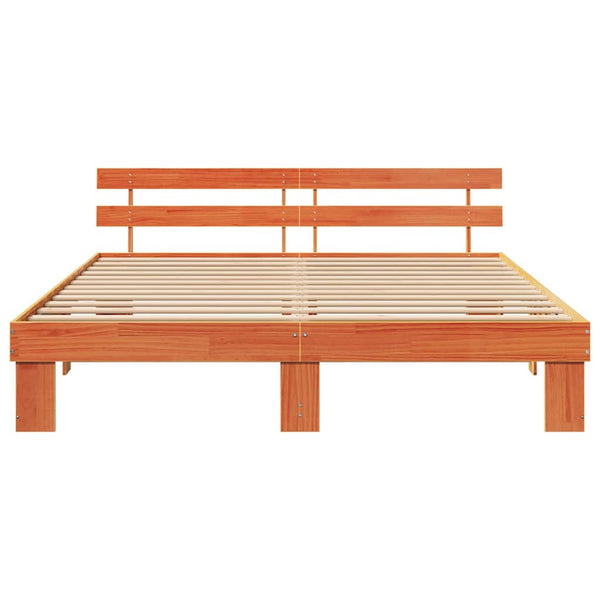 6FT Super King Size Vaha ruskea sängyn runko massiivinen mänty