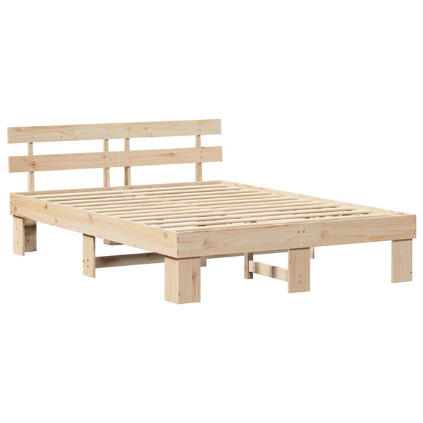 Luonnollinen mänty sängyn runko, 5FT King Size massiivinen