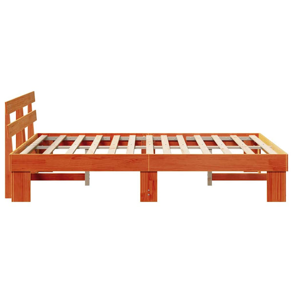Massiivinen mänty ruskea sängyn runko Vaha 5FT King Size