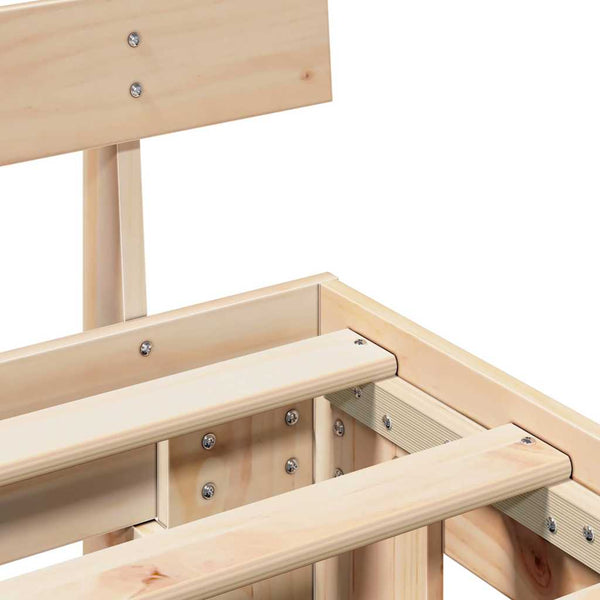 Luonnollinen Massiivinen mänty sängyn runko 120 x 200 cm