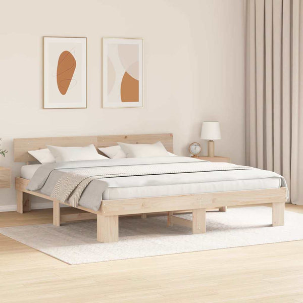 Massiivinen mänty 6FT Super King Size Luonnollinen sängyn runko