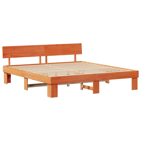 Vaha ruskea 6FT Super King Size sängyn runko massiivinen mänty