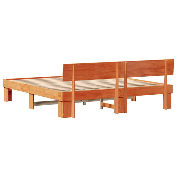 Vaha ruskea 6FT Super King Size sängyn runko massiivinen mänty