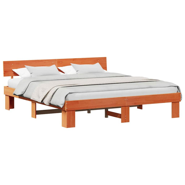 Vaha ruskea 6FT Super King Size sängyn runko massiivinen mänty