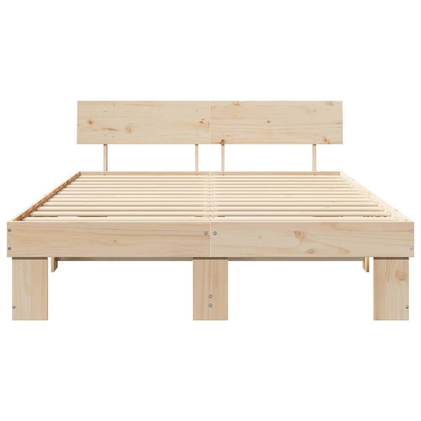 160 x 200 cm Luonnollinen sängyn runko Massiivinen mänty