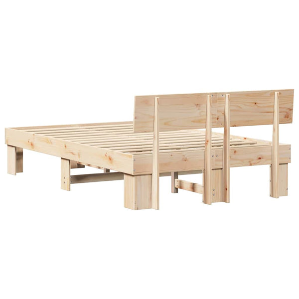 Massiivinen mänty 4FT6 Double sängyn runko Luonnollinen