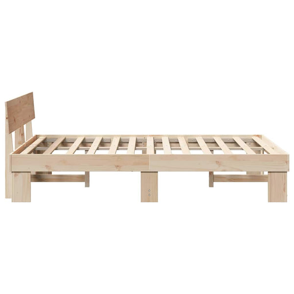 Massiivinen mänty 4FT6 Double sängyn runko Luonnollinen