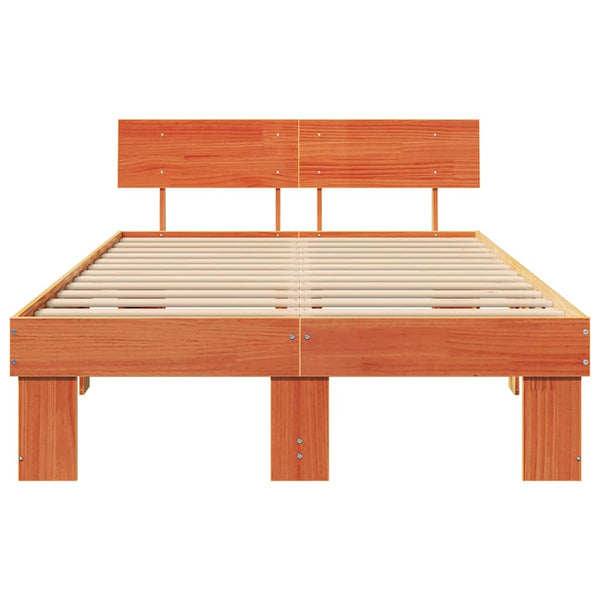 Sängyn runko 4FT Small Double massiivinen mänty ruskea vaha