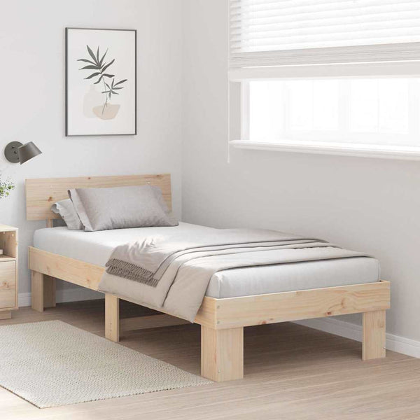 Luonnollinen 80 x 200 cm sängyn runko Massiivinen mänty