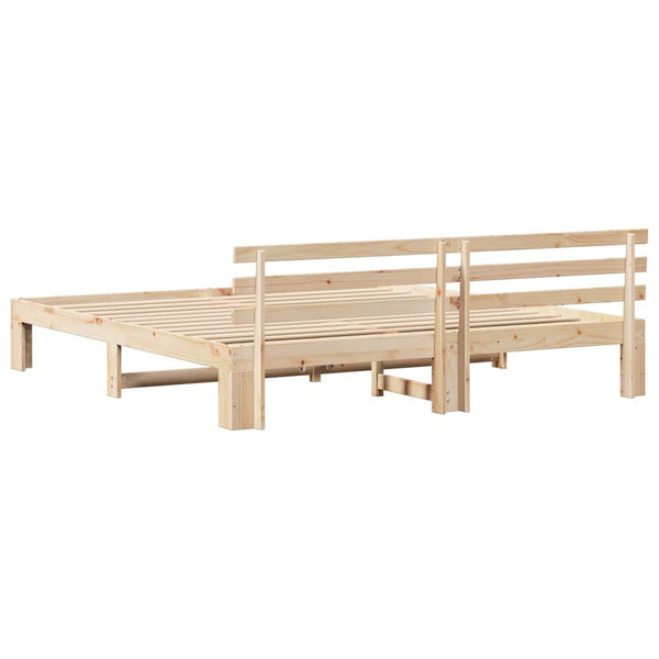 Sängyn runko 200 x 200 cm luonnollisesta massiivisesta männystä