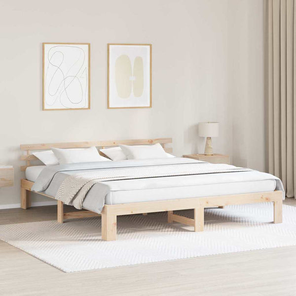 Sängyn runko Massiivinen mänty 6FT Super King Size Luonnollinen