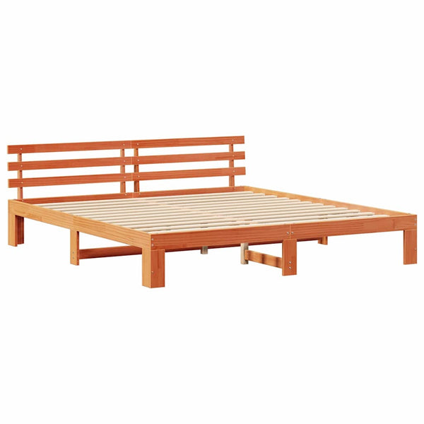 Massiivinen mänty Vaha ruskea sängyn runko 6FT Super King Size