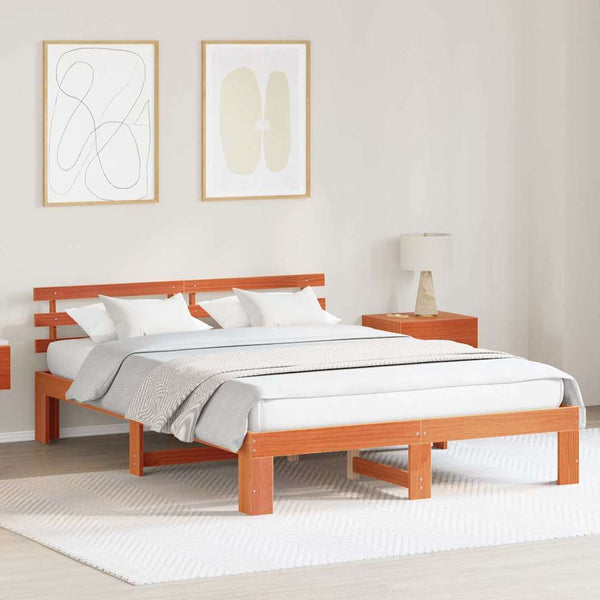 Vaha 5FT King Size sängyn runko massiivinen mänty ruskea