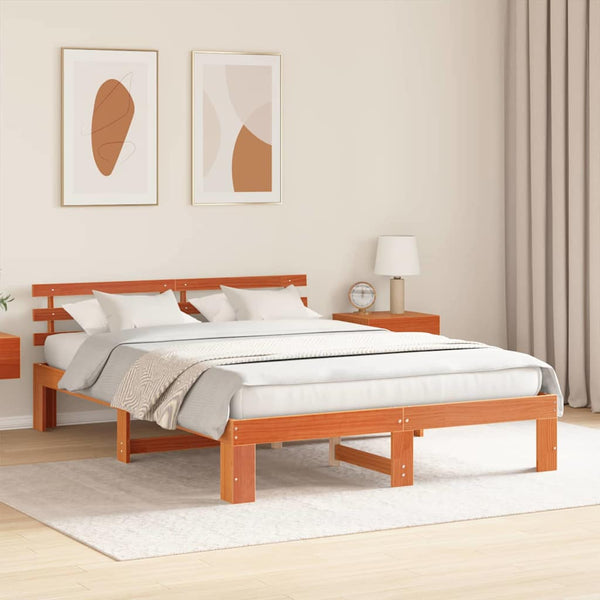 Vaha 5FT King Size sängyn runko massiivinen mänty ruskea