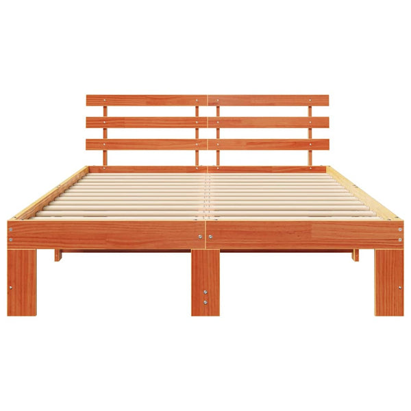 Ruskea vaha massiivinen mänty sängyn runko 4FT Small Double