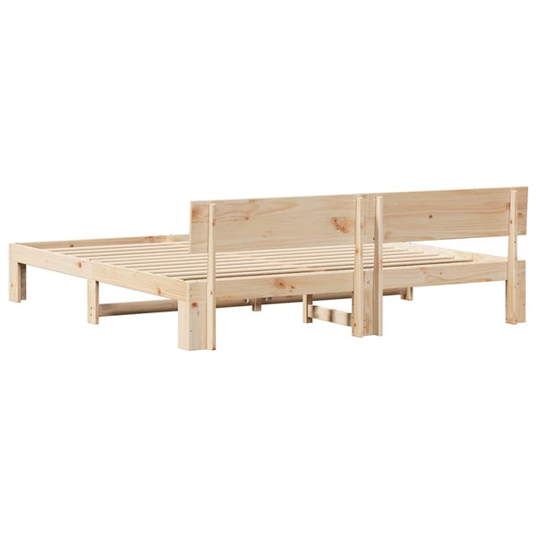 Sängyn runko 6FT Super King Size Massiivinen mänty Luonnollinen