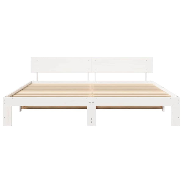 Massiivinen mänty Super King Size sängyn runko 6FT Valkoinen