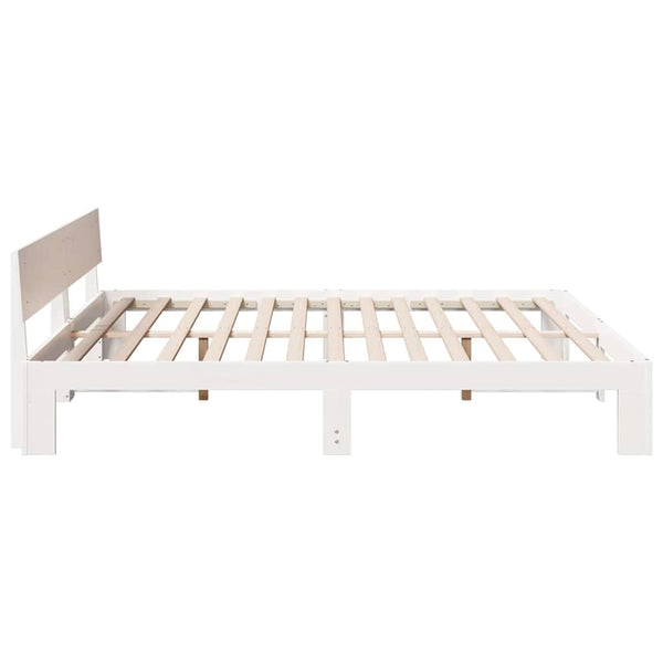 Massiivinen mänty Super King Size sängyn runko 6FT Valkoinen