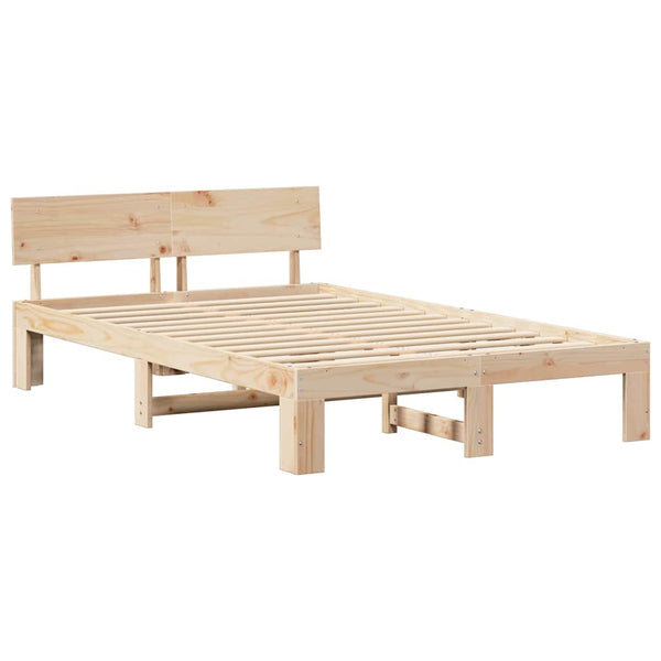 Massiivinen mänty 4FT Small Double Sängyn runko Luonnollinen