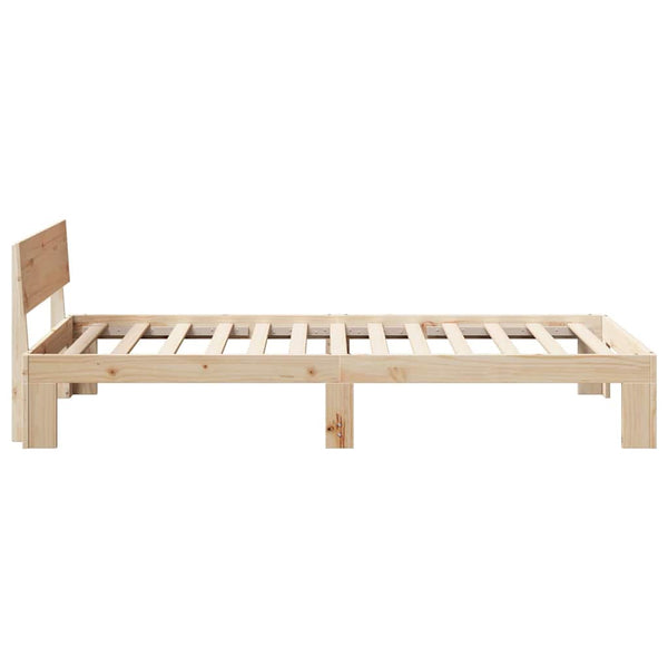 Massiivista mäntyä 2FT6 Small Single sängyn runko Luonnollinen