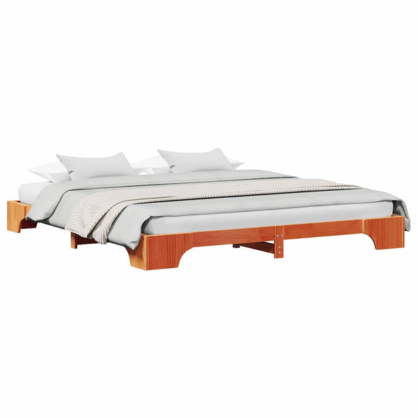 Sängyn runko massiivinen mänty 6FT Super King Size Vaha ruskea