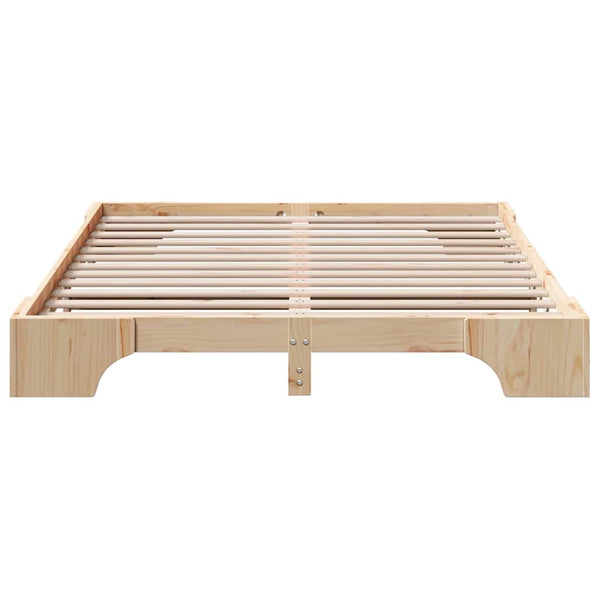 Sängyn runko massiivista mäntyä, luonnollinen 5FT King Size