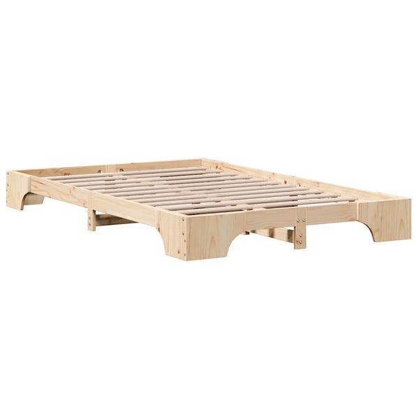 Sängyn runko Massiivinen mänty Luonnollinen 4FT6 Double