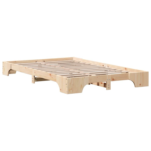 Sängyn runko Massiivinen mänty Luonnollinen 4FT6 Double