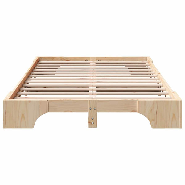 Sängyn runko Massiivinen mänty Luonnollinen 4FT6 Double