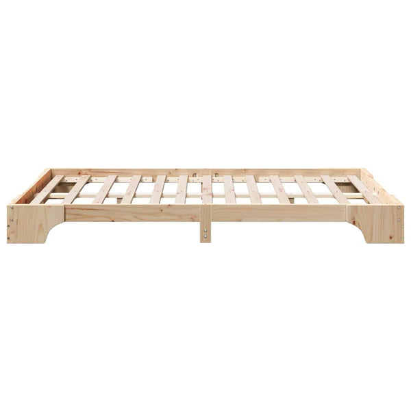 Sängyn runko Massiivinen mänty Luonnollinen 4FT6 Double
