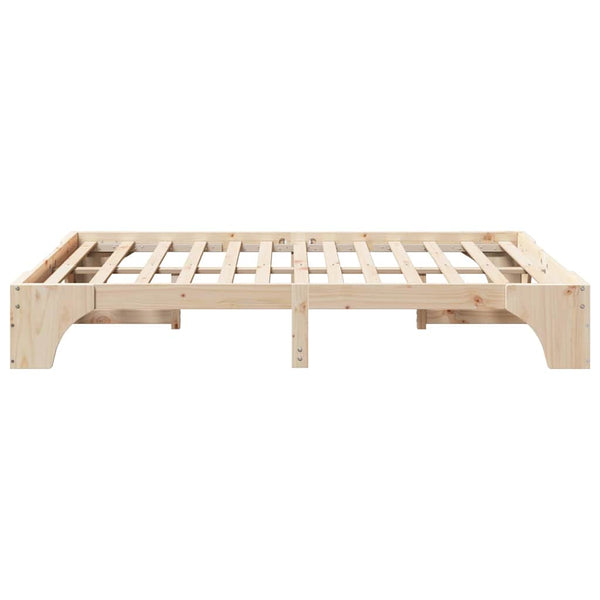 Massiivinen mänty sängyn runko, luonnollinen 5FT King Size
