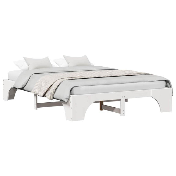 Sängyn runko massiivinen mänty 5FT King Size valkoisena