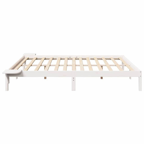 Sängyn runko Massiivinen mänty Valkoinen 6FT Super King Size