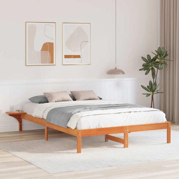 Vaha ruskea massiivinen mänty sängyn runko 160 x 200 cm