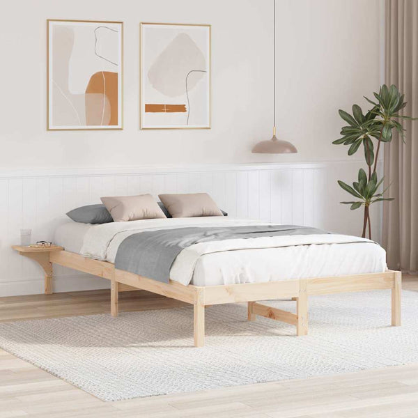 Luonnollinen 4FT Small Double Sängyn runko Massiivinen mänty