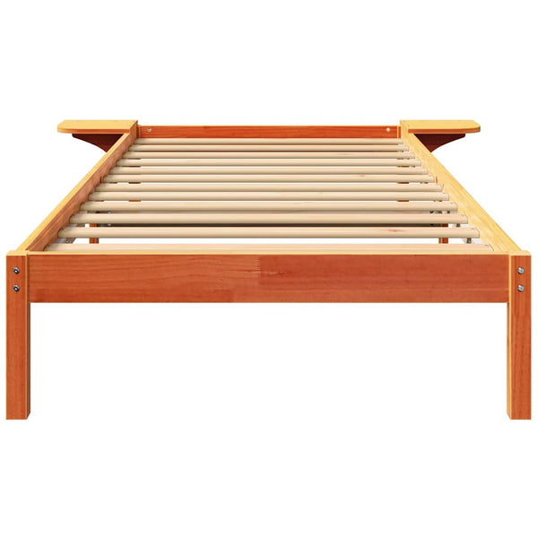 Ruskea Vaha sängyn runko 80 x 200 cm massiivimäntyä
