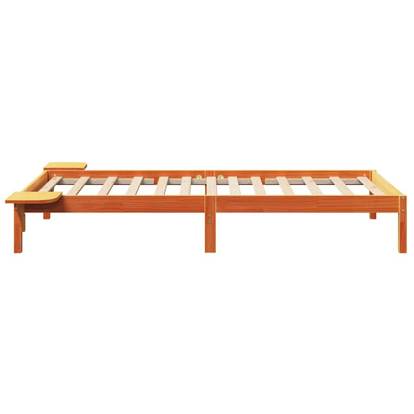 Ruskea Vaha sängyn runko 80 x 200 cm massiivimäntyä