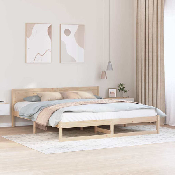 Luonnollinen sängyn runko 6FT Super King Size Massiivinen mänty