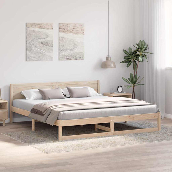 Luonnollinen sängyn runko 6FT Super King Size Massiivinen mänty